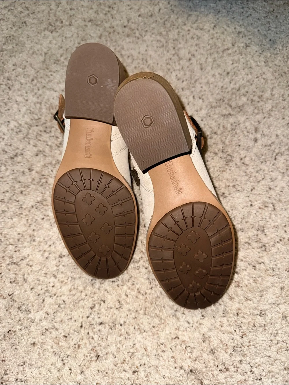 Women's Timberland Suede Ankle Boots with Brown Strap Detail